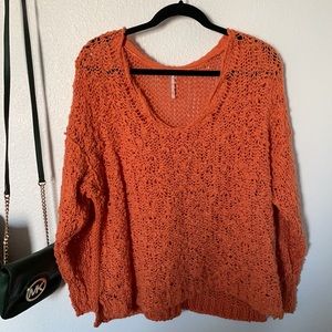 NWT Free People Coral Sands Sweater